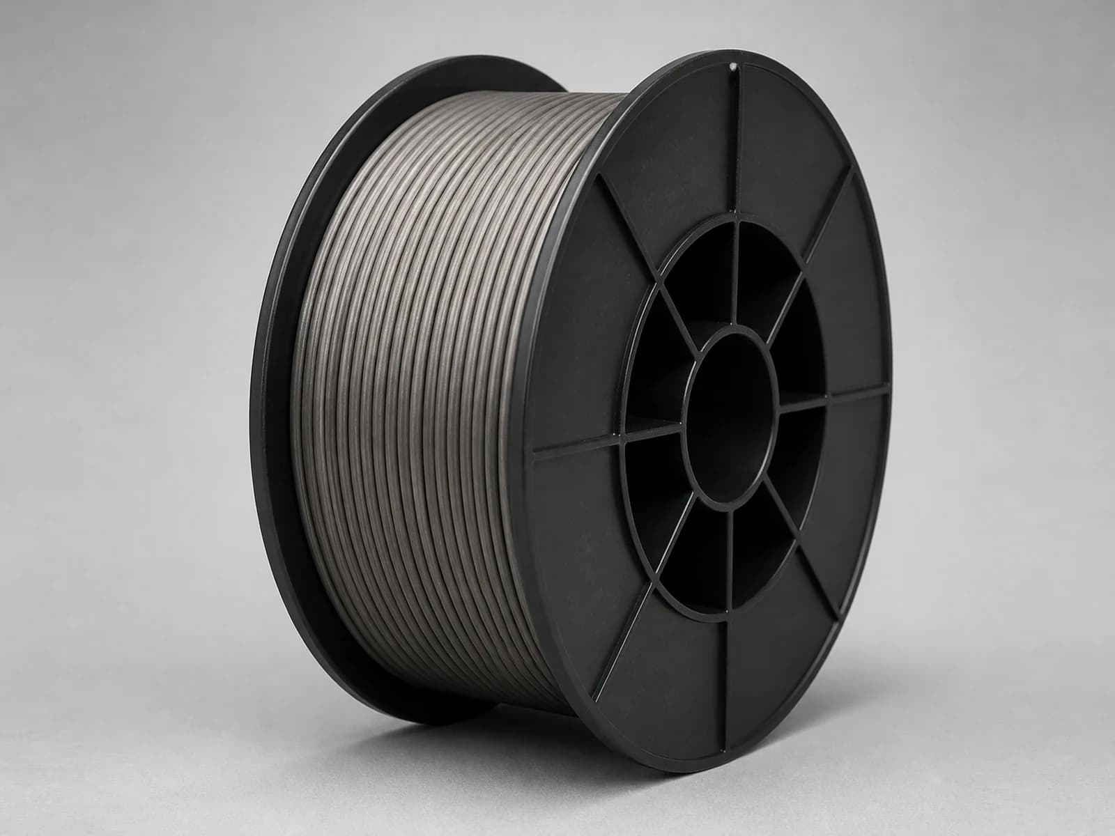 Representative form of a carbon and low-alloy steel flux-cored welding wire spool