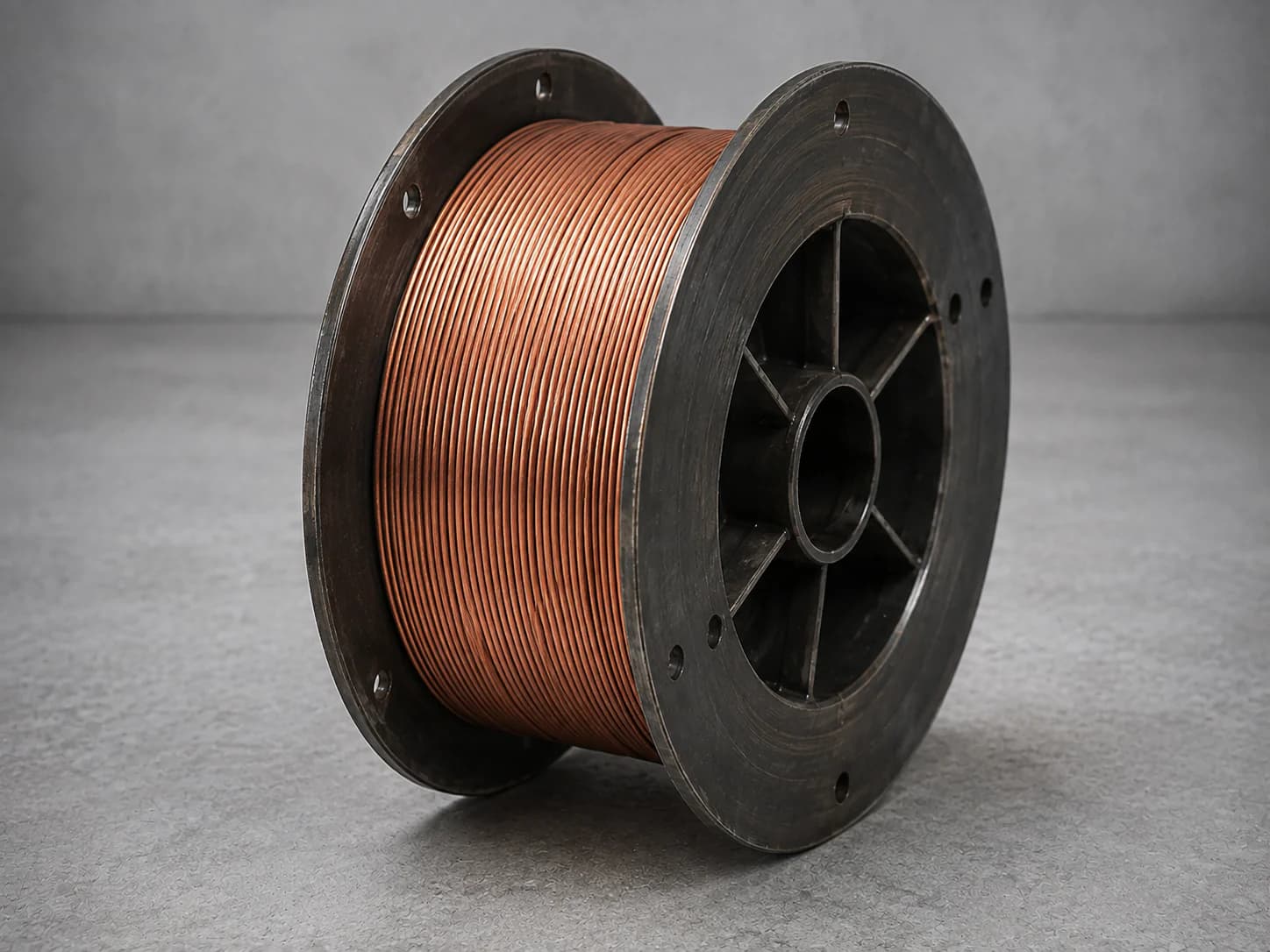 Representative form of a carbon-steel submerged-arc welding wire spool