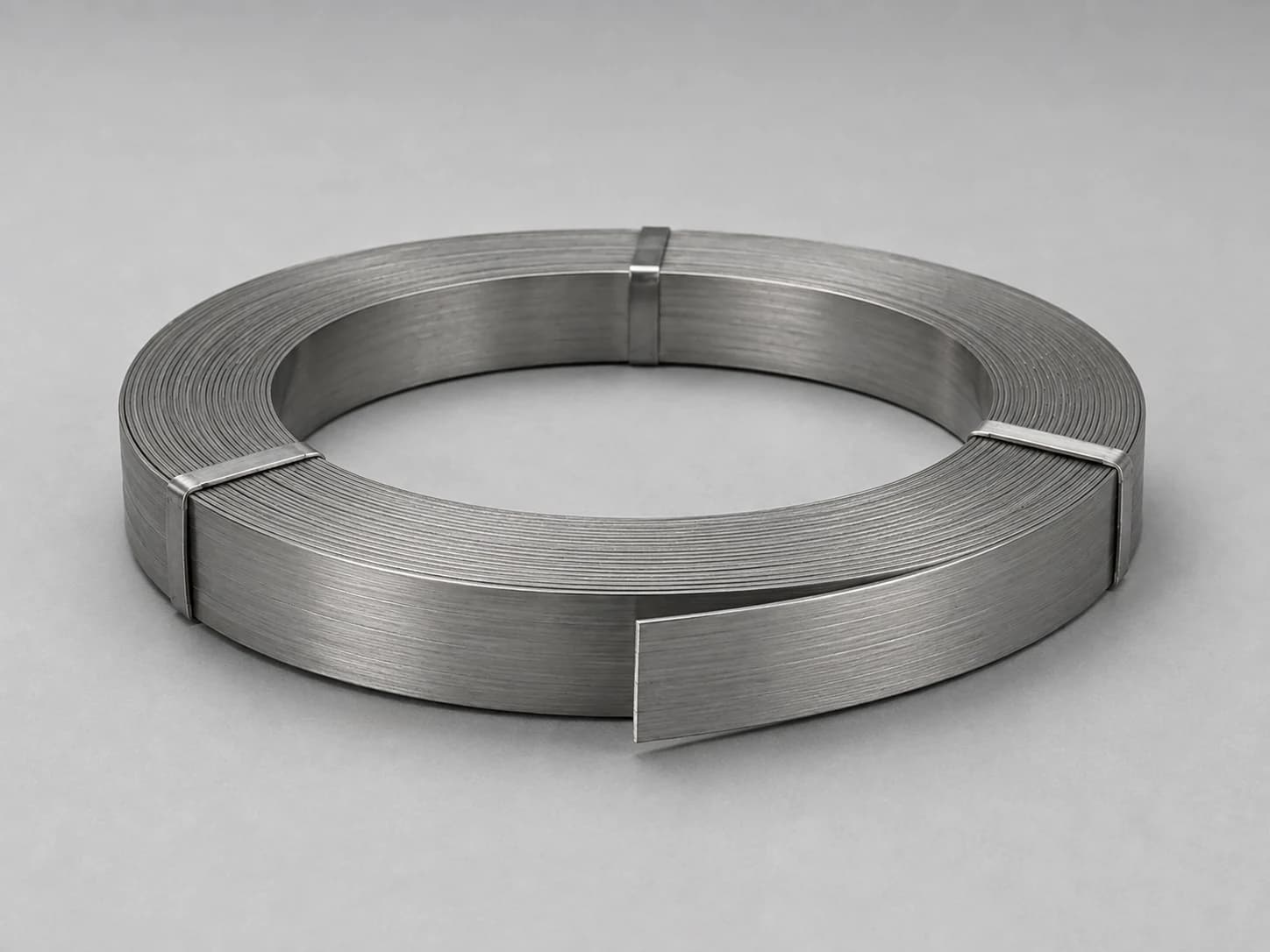 Representative form of a flat strip cladding welding consumable